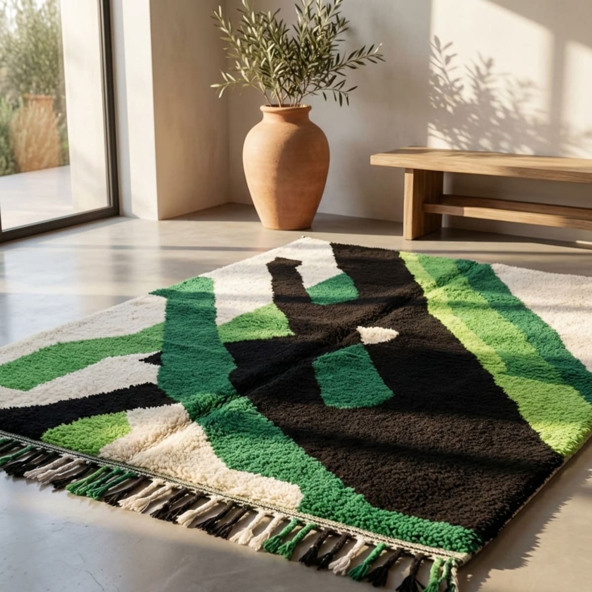 Tribal Wool Rug — Berber Inspired Rug — Heritage Desig... - Detail view 3