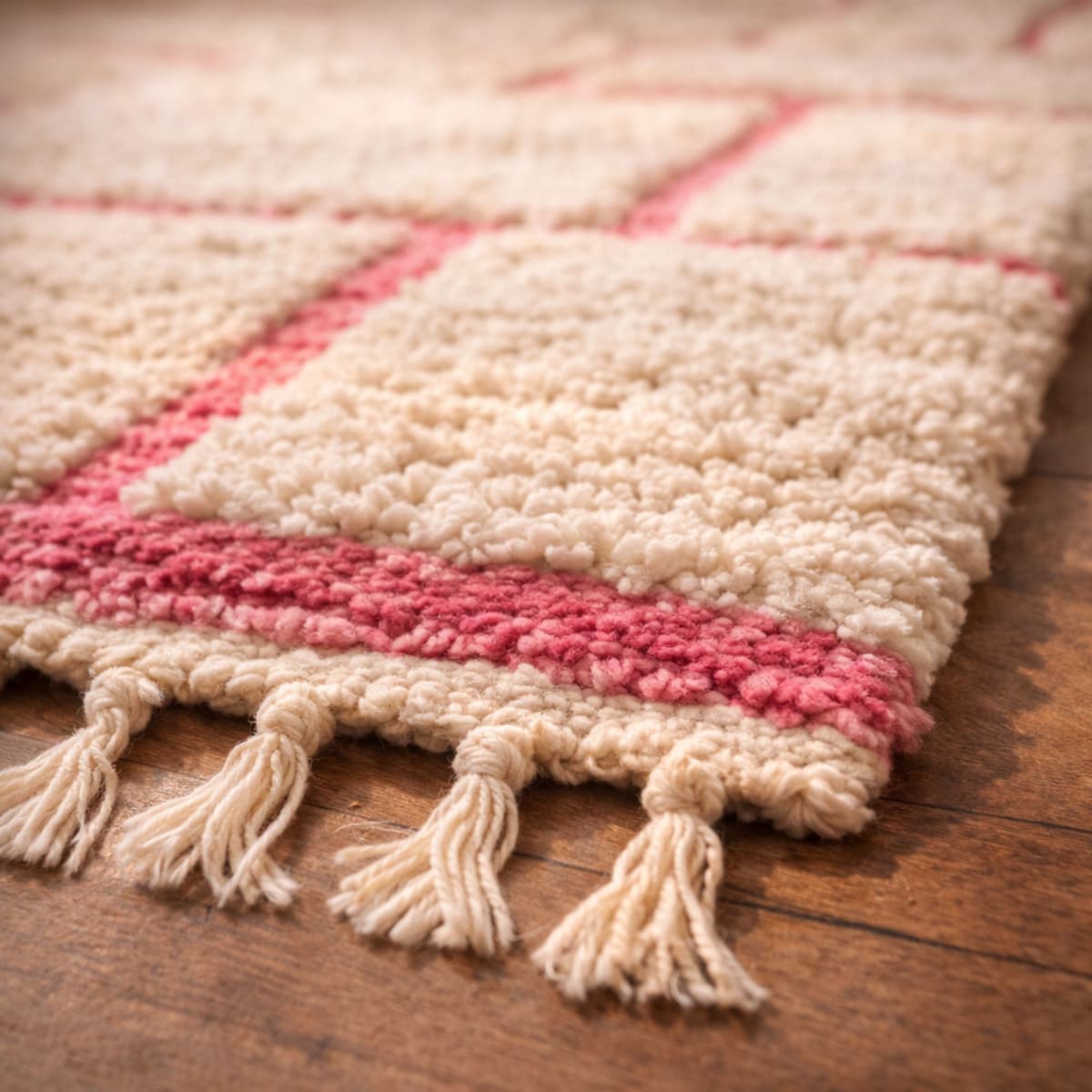 Custom Moroccan Rug — Ivory Berber Rug — Minimalist Gr... - Detail view 2