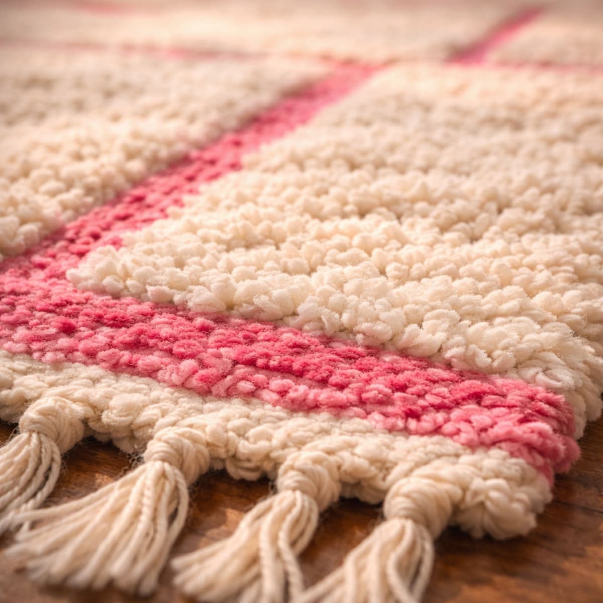Moroccan Berber Rug — Heritage Ivory Rug — Artisan Gri... - Detail view 2