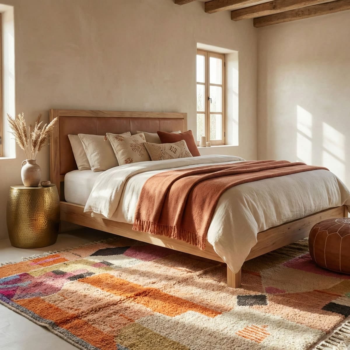 Moroccan Berber Rug — Artistic Tribal Style - Detail view 3