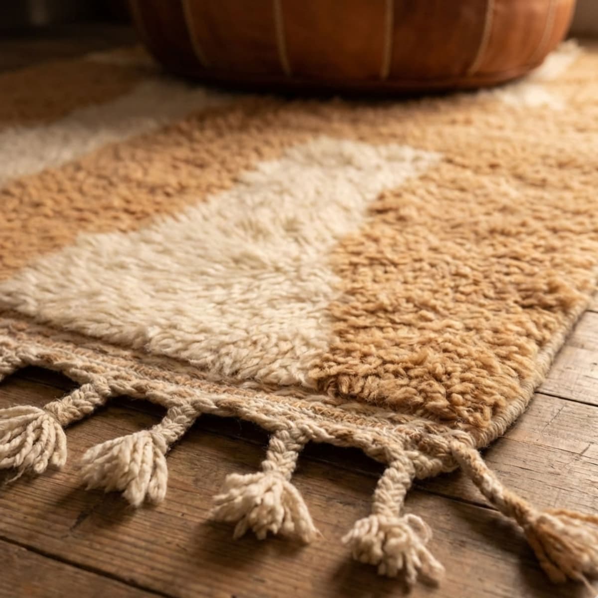 Custom Moroccan Rug — Modern Berber Style - Detail view 3