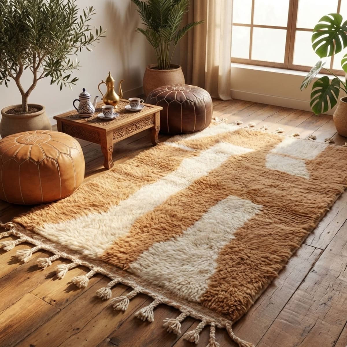 Moroccan Tribal Rug — Berber Heritage — Statement Decor - Detail view 2