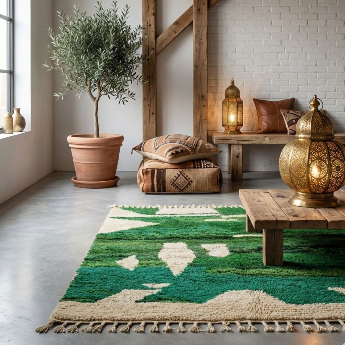 Tribal Wool Rug — Heritage Design — Var 1