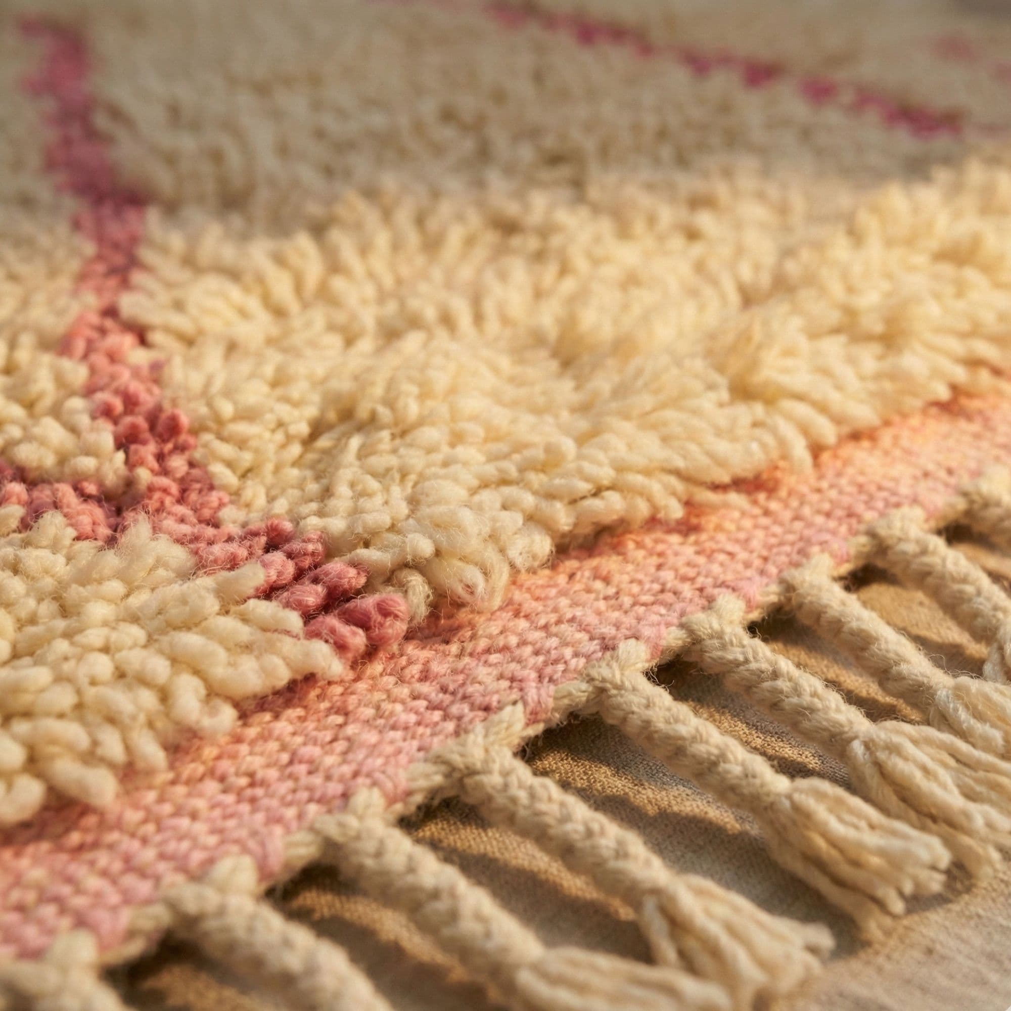 Beni Ourain Style Rug — Handmade Moroccan Carpet Berber Rug - Detail view 2