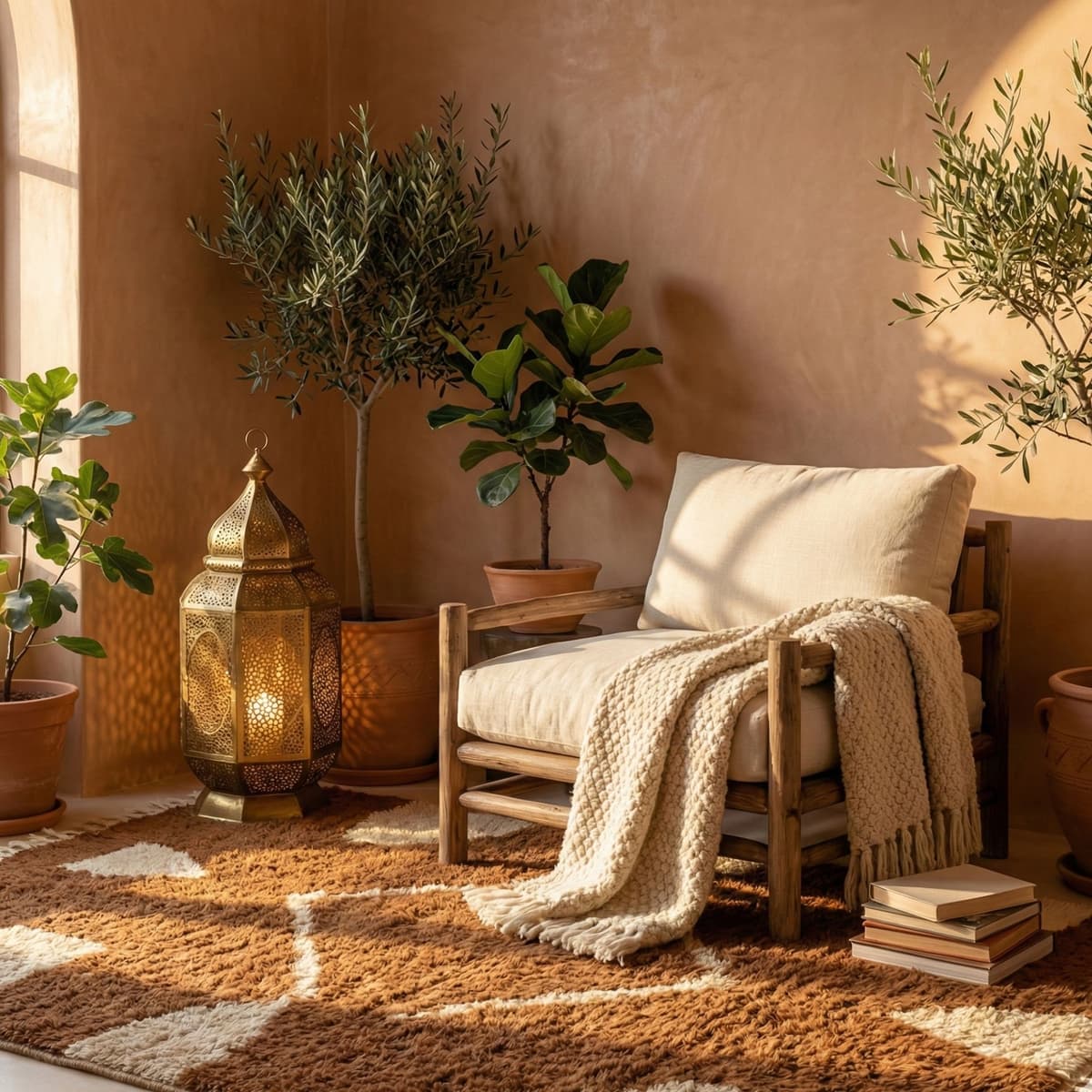 Boho Moroccan Rug — Earth Tone Rug — Wool Pile - Video thumbnail