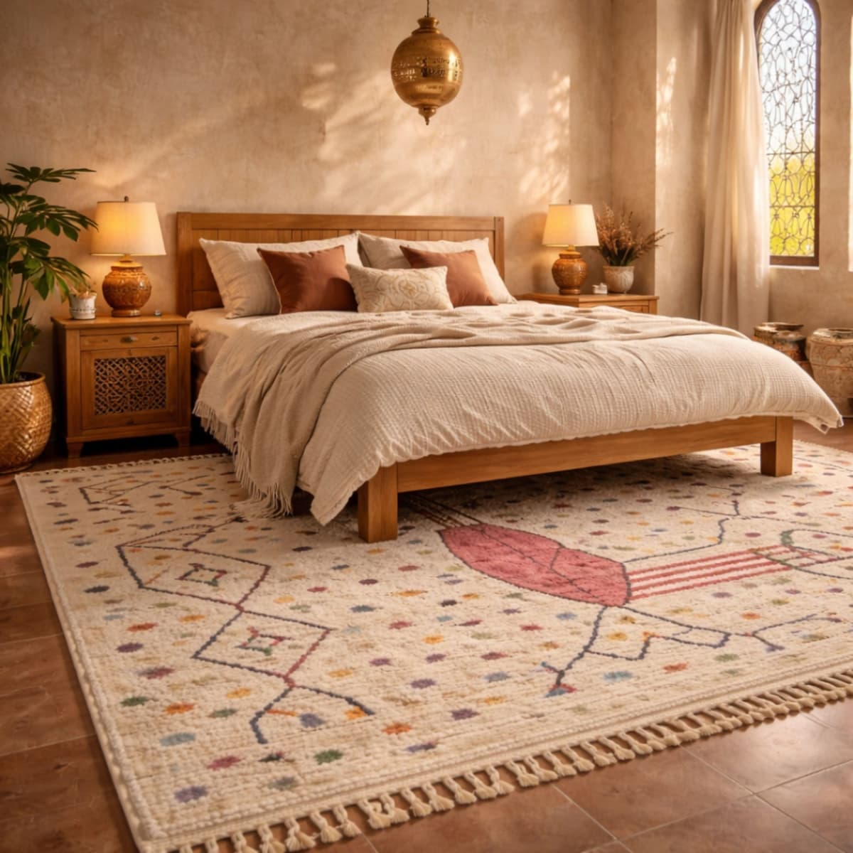 Custom Moroccan Rug — Ivory Berber Rug — Artistic Artisan Style