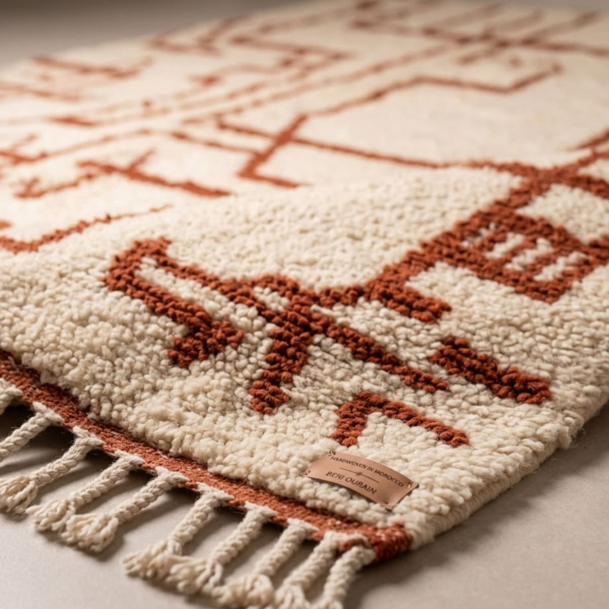 Moroccan Rug 8x10 — Large Area Rug — Geometric Berber Style