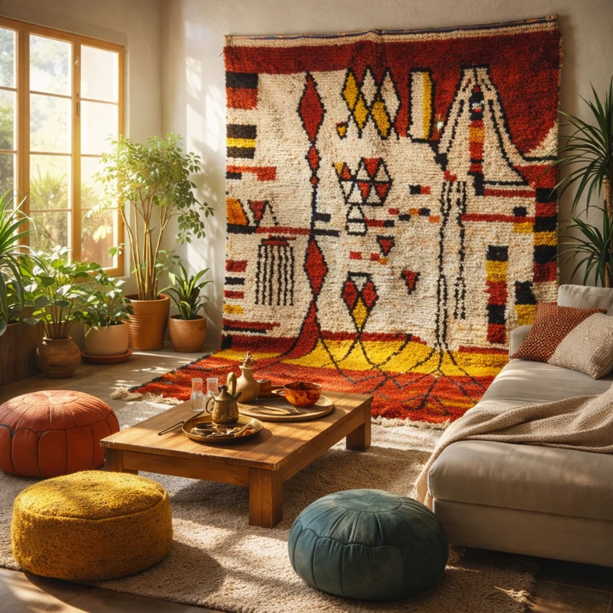 Custom Moroccan Rug — Tribal Berber Rug — Artisan Warm Style