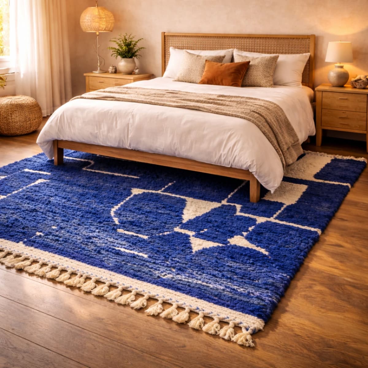 Moroccan Berber Rug — Cobalt Heritage Rug — Tribal Inspired