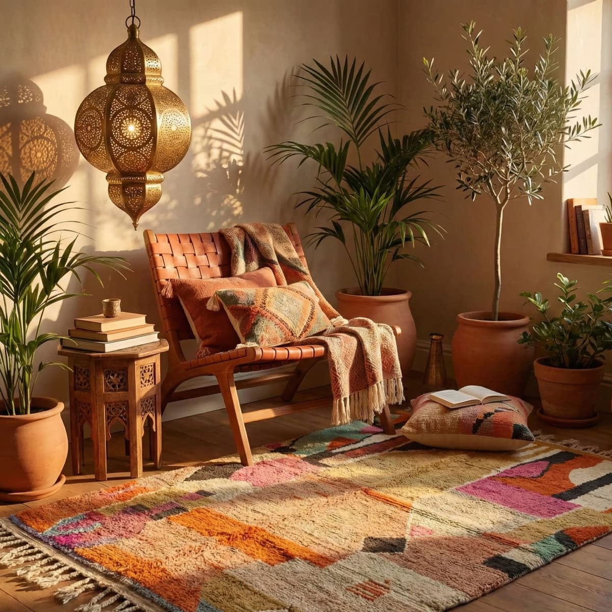 Moroccan Berber Rug — Artistic Tribal Style