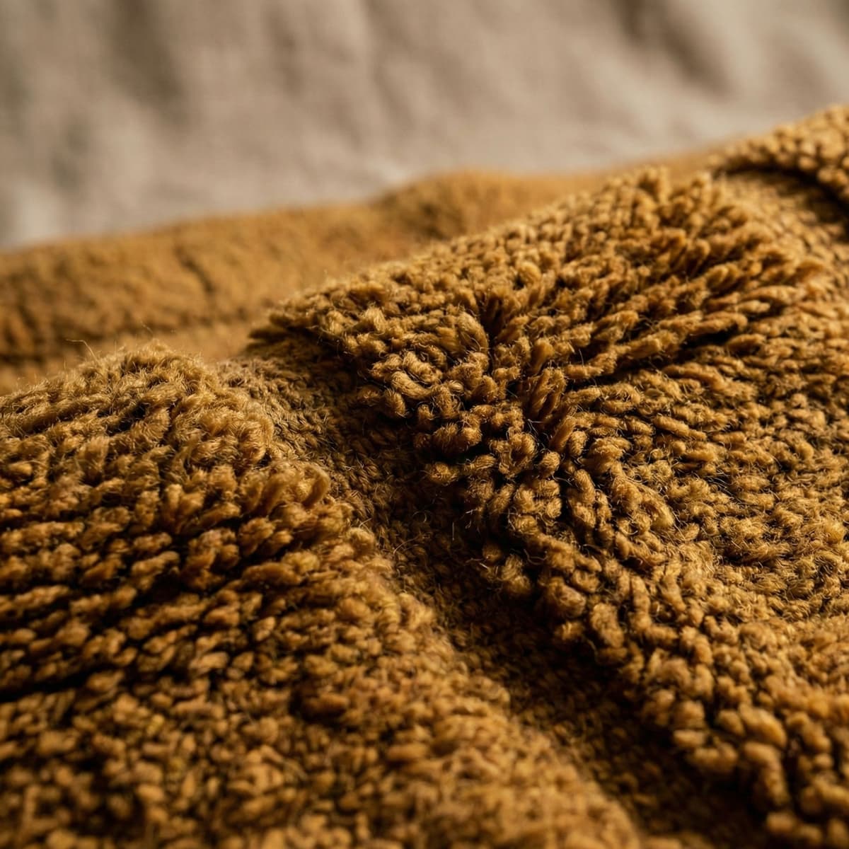 Brown Moroccan Rug — Textured Wool