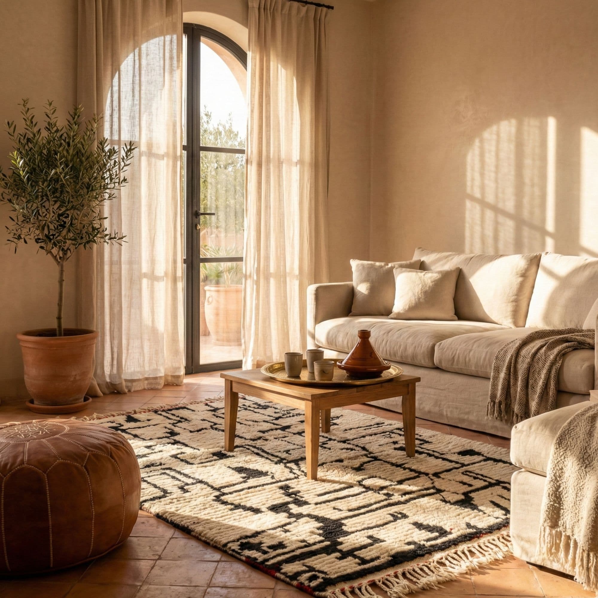 Large Moroccan Rug 8x10 — Tribal Beni Ourain Wool
